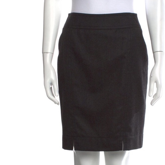 AKRIS PUNTO Belted Pinstripe Skirt - Picture 2 of 2